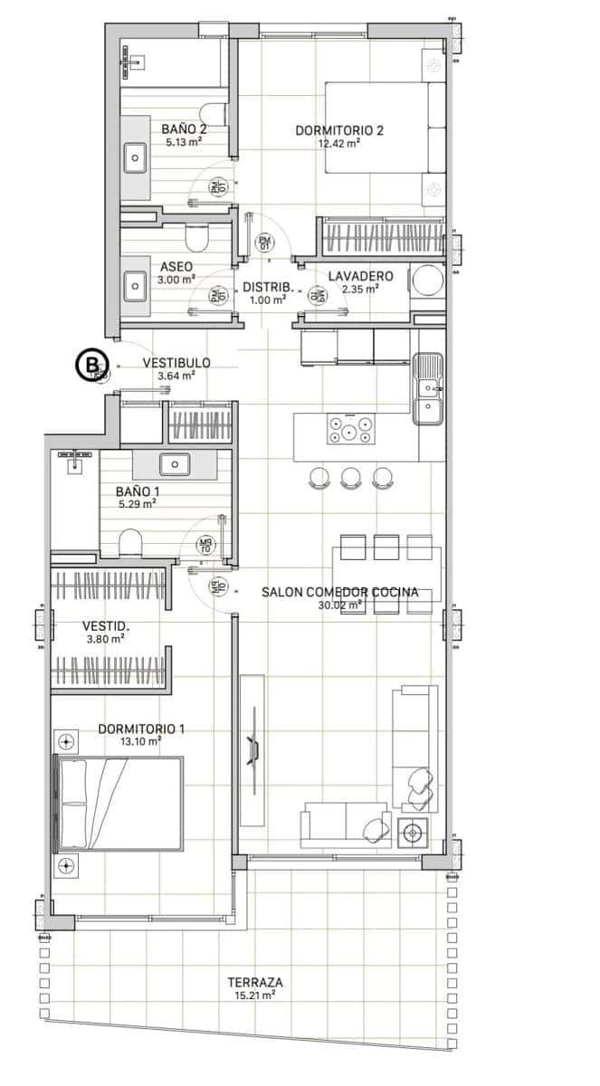 2 sovrum Lägenhet till salu i Fuengirola med garage - 430 000 € (Ref: 9616518)