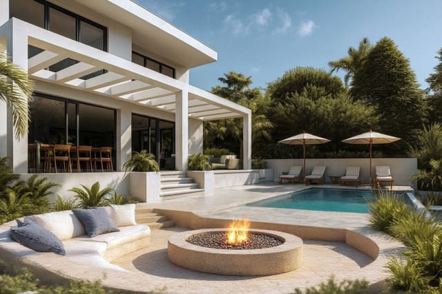 Chalet de 4 habitaciones en Mijas Costa, Mijas en venta con piscina garaje - 1.580.000 € (Ref: 9616520)