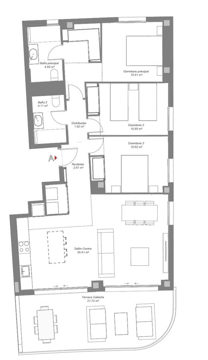3 slaapkamer Appartement te koop in La Cala de Mijas met zwembad garage - € 487.000 (Ref: 9616584)