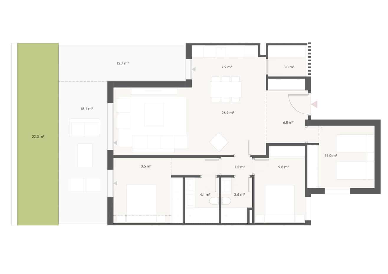 Apartamento de 3 habitaciones en Manilva en venta con piscina garaje - 365.000 € (Ref: 9616618)
