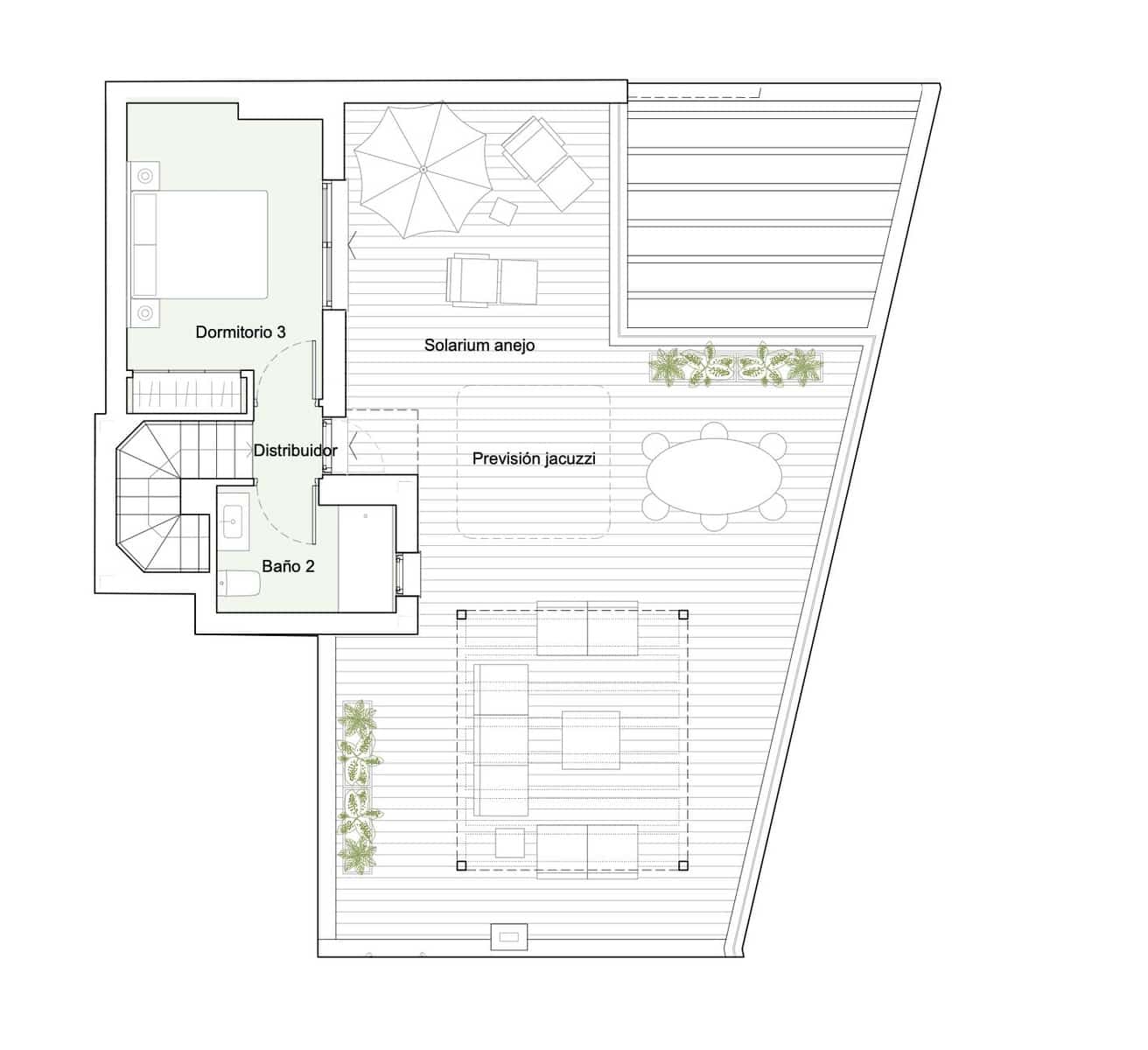 3 soverom Penthouse til salgs i Estepona med svømmebasseng garasje - € 710 000 (Ref: 9616626)