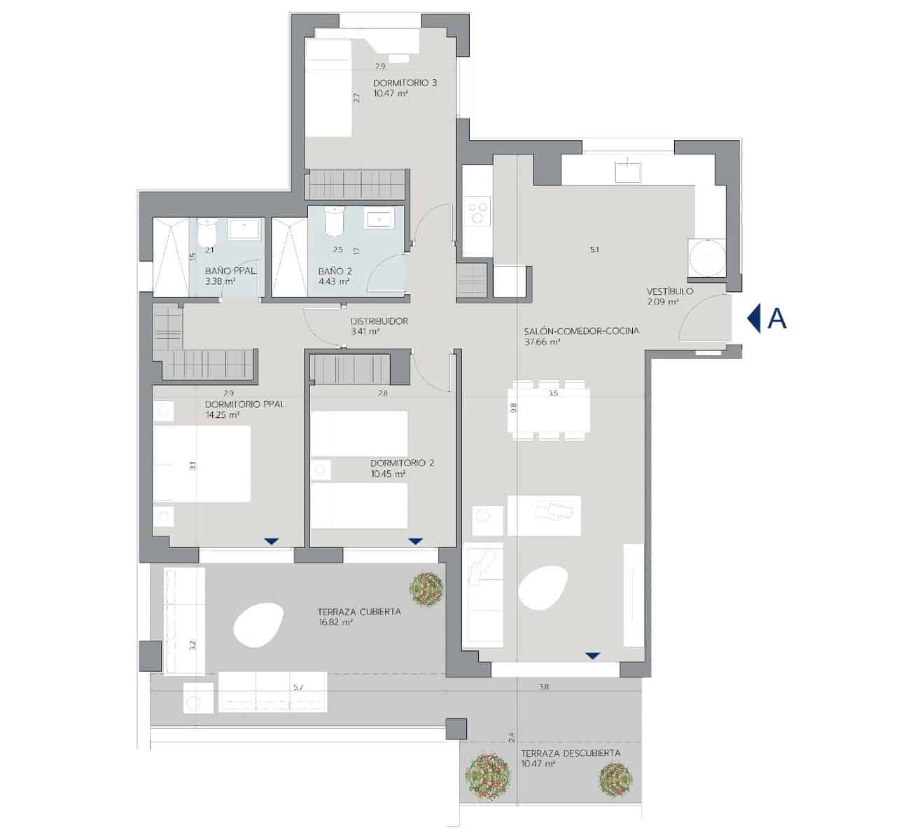 3 soveværelse Lejlighed til salg i Estepona med swimmingpool garage - € 360.000 (Ref: 9616645)