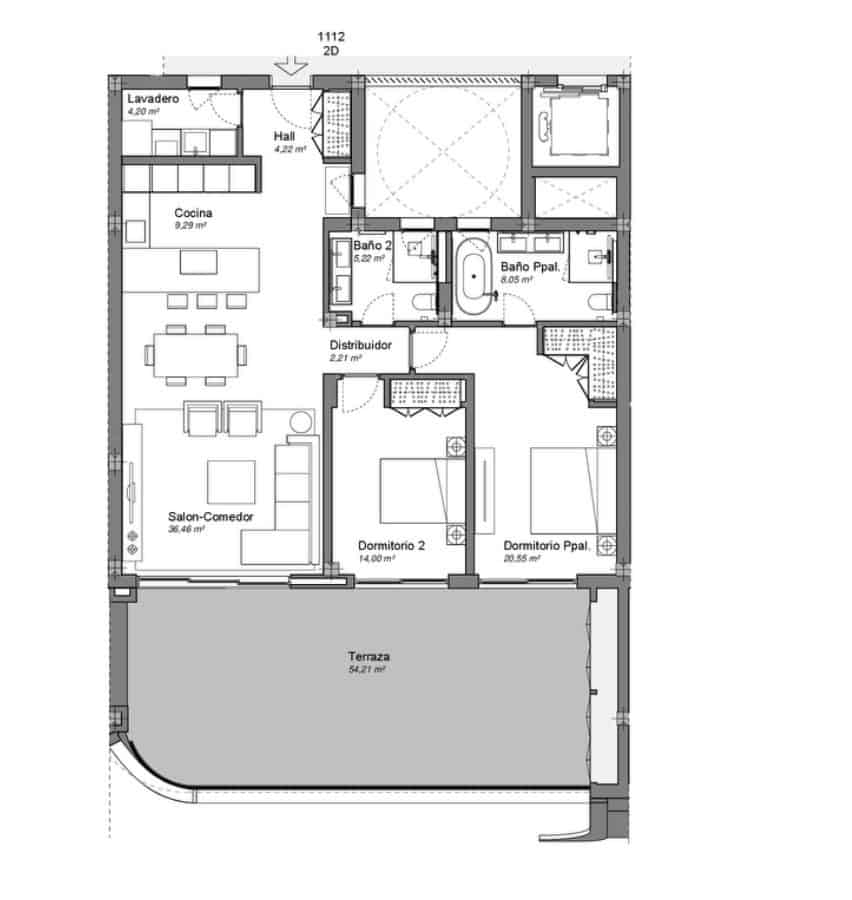 4 soverom Penthouse til salgs i Marbella med svømmebasseng garasje - € 2 400 000 (Ref: 9616689)