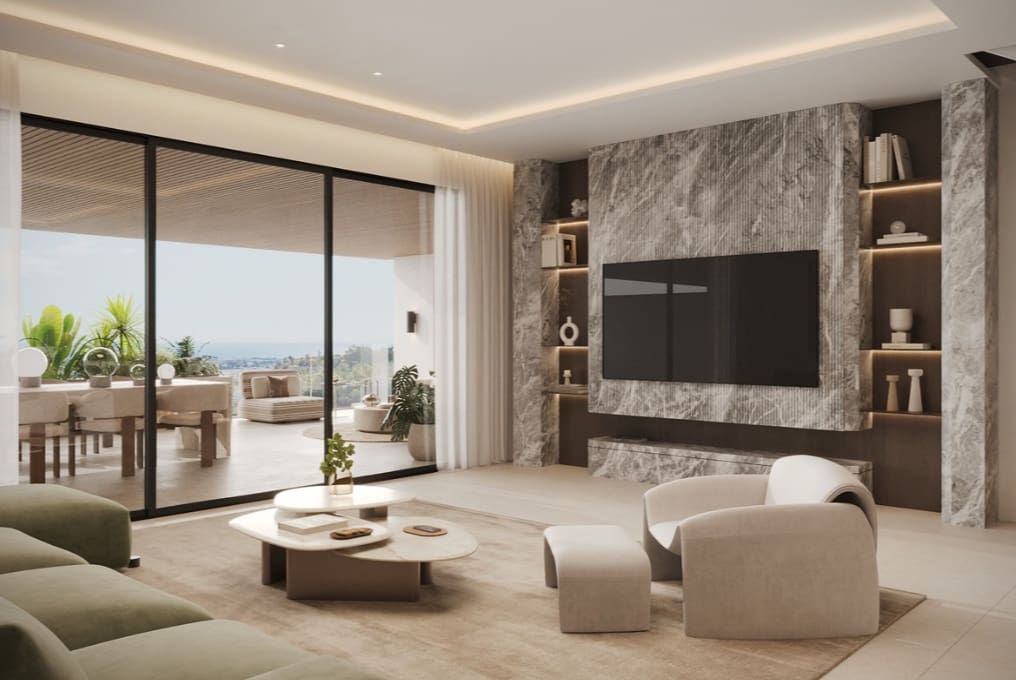 Ático de 3 habitaciones en New Golden Mile en venta con piscina garaje - 1.227.450 € (Ref: 9683375)