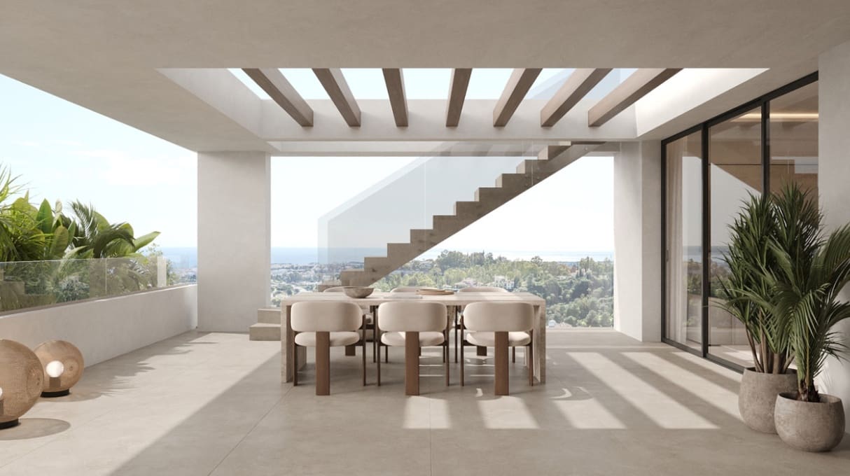 Ático de 3 habitaciones en New Golden Mile en venta con piscina garaje - 1.227.450 € (Ref: 9683375)