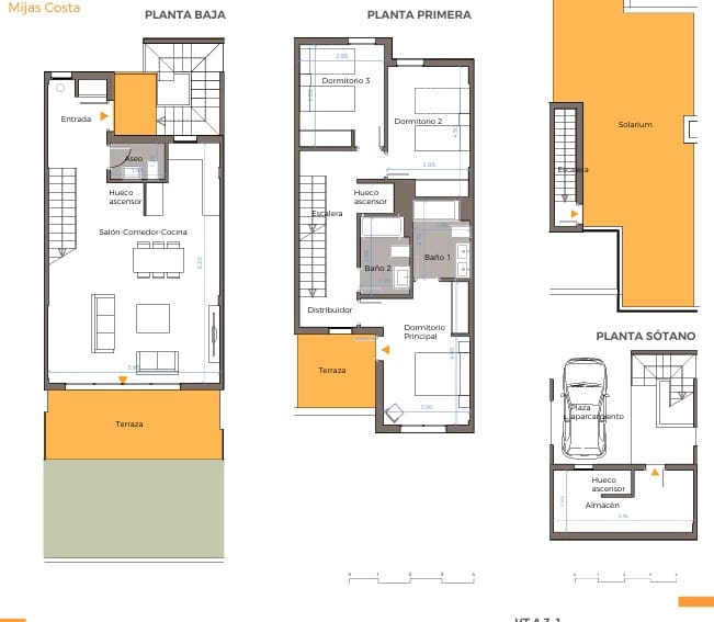 3 makuuhuone Paritalo myytävänä paikassa La Cala de Mijas mukana uima-altaan 
autotalli - 890 000 € (Ref: 9683379)