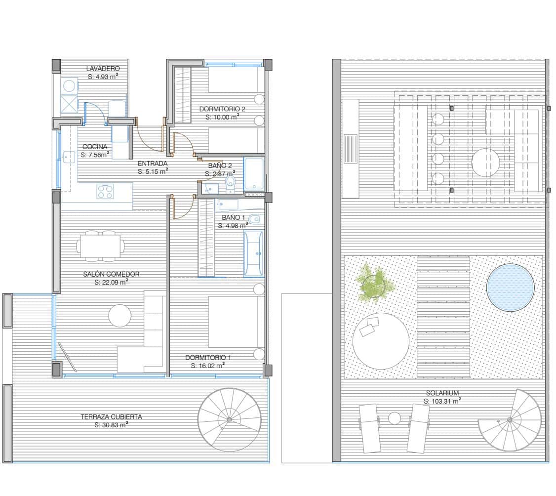 2 bedroom Penthouse for sale in Fuengirola with pool garage - € 775,000 (Ref: 9726343)