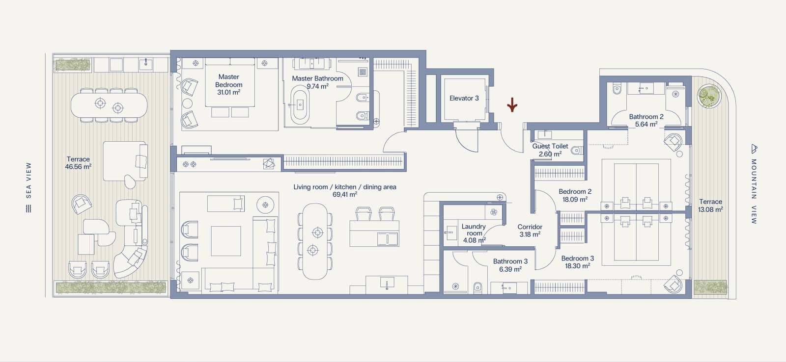 3 soveværelse Lejlighed til salg i Estepona med swimmingpool garage - € 2.500.000 (Ref: 9780263)