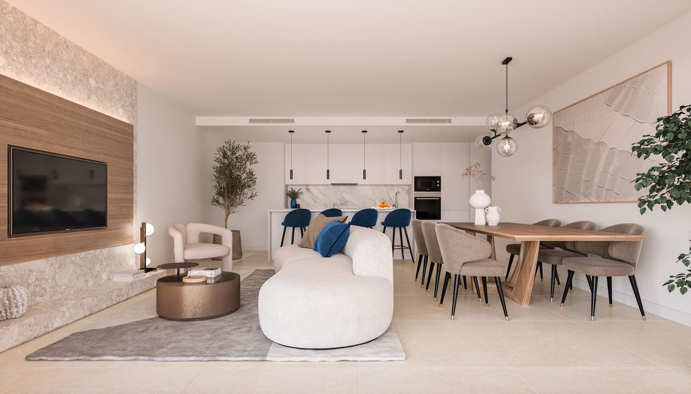 Apartamento de 2 habitaciones en New Golden Mile en venta con piscina garaje - 449.000 € (Ref: 9814290)