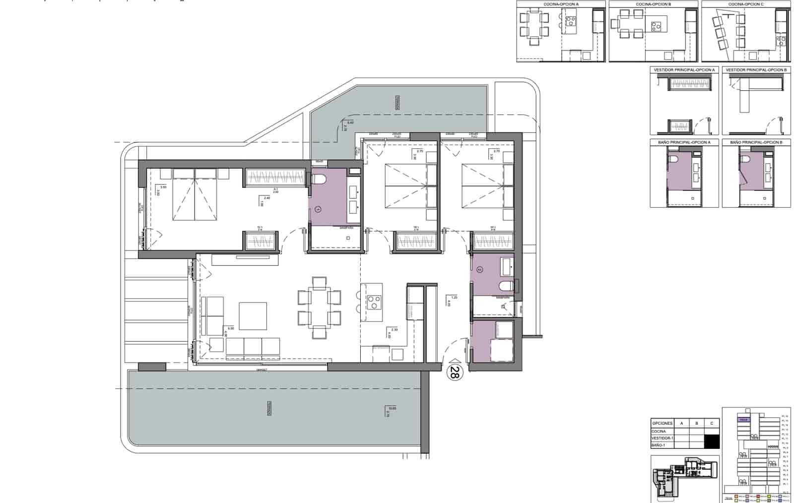3 quarto Apartamento para venda em Calpe / Calp com piscina garagem - 905 000 € (Ref: 8742210)