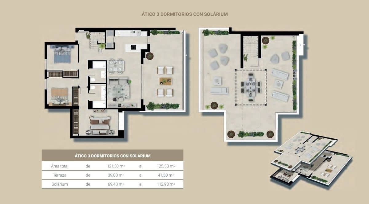 3 sypialnia Penthouse na sprzedaż w Marbella z basenem garażem - 950 000 € (Ref: 9510136)