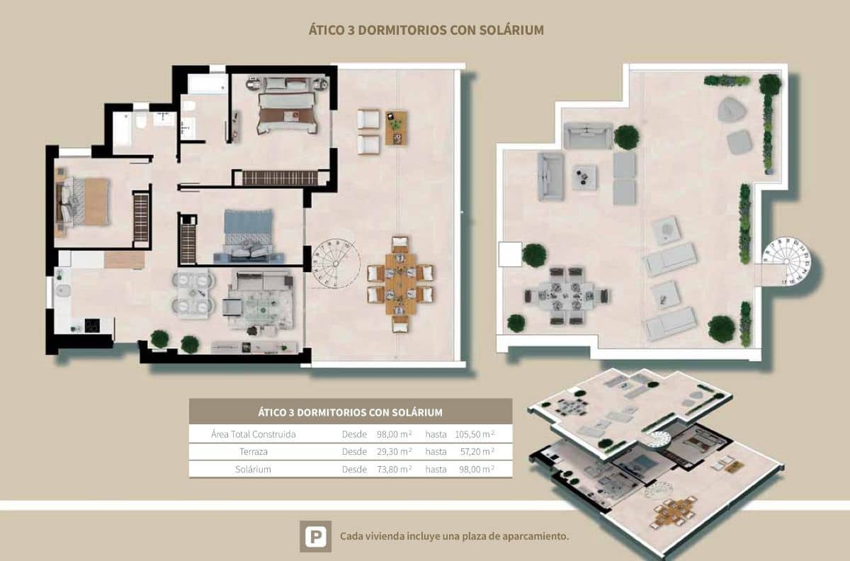 2 sypialnia Apartament na sprzedaż w Estepona z basenem garażem - 375 000 € (Ref: 9571737)