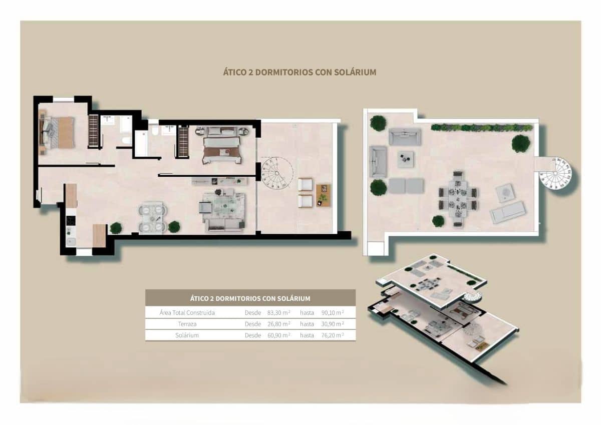 2 sypialnia Apartament na sprzedaż w Estepona z basenem garażem - 375 000 € (Ref: 9571737)
