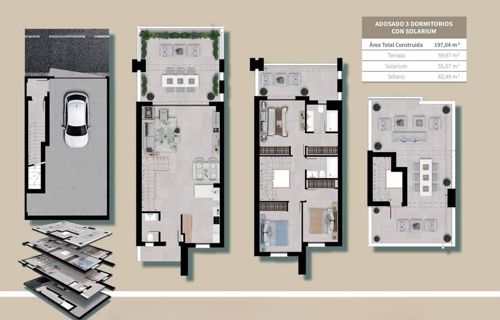 3 chambre Villa/Maison Mitoyenne à vendre à Istan avec piscine garage - 625 000 € (Ref: 9571830)