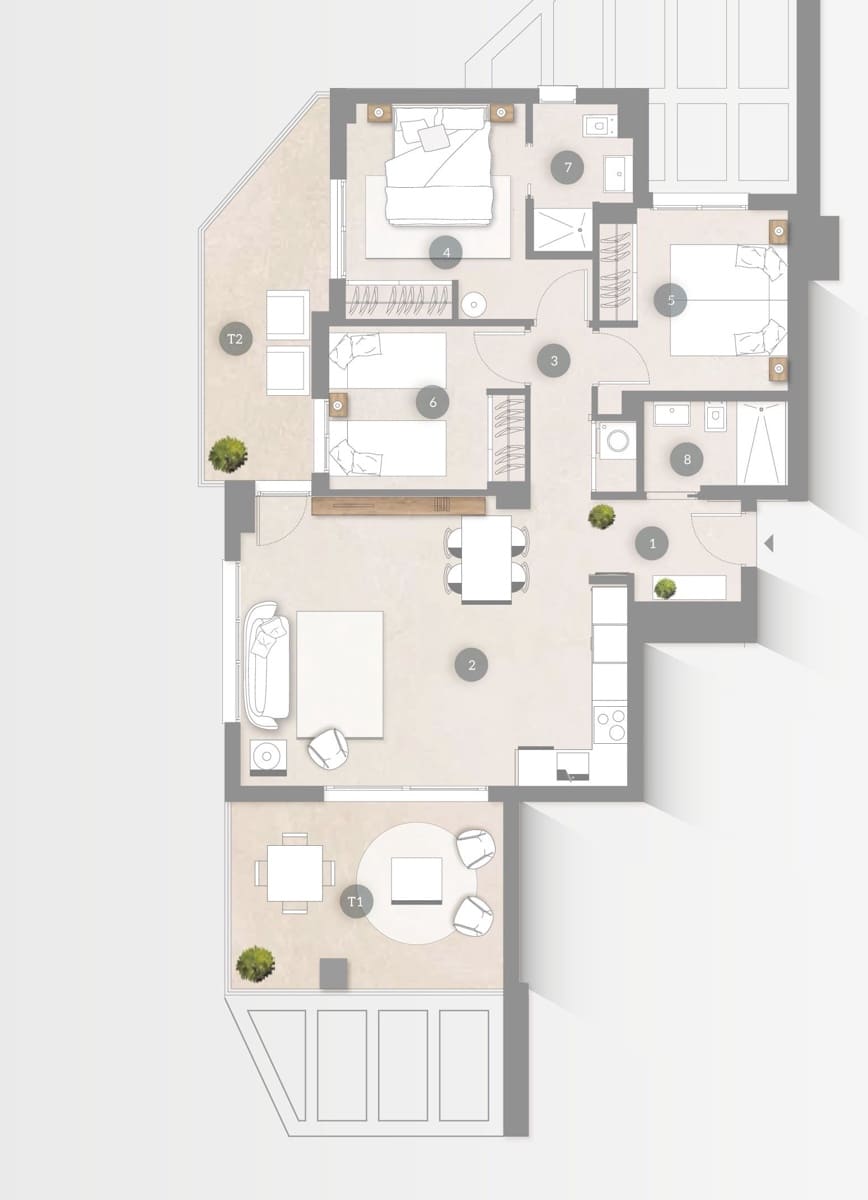 3 camera da letto Appartamento in vendita in Calpe / Calp con piscina garage - 592.000 € (Rif: 9610021)