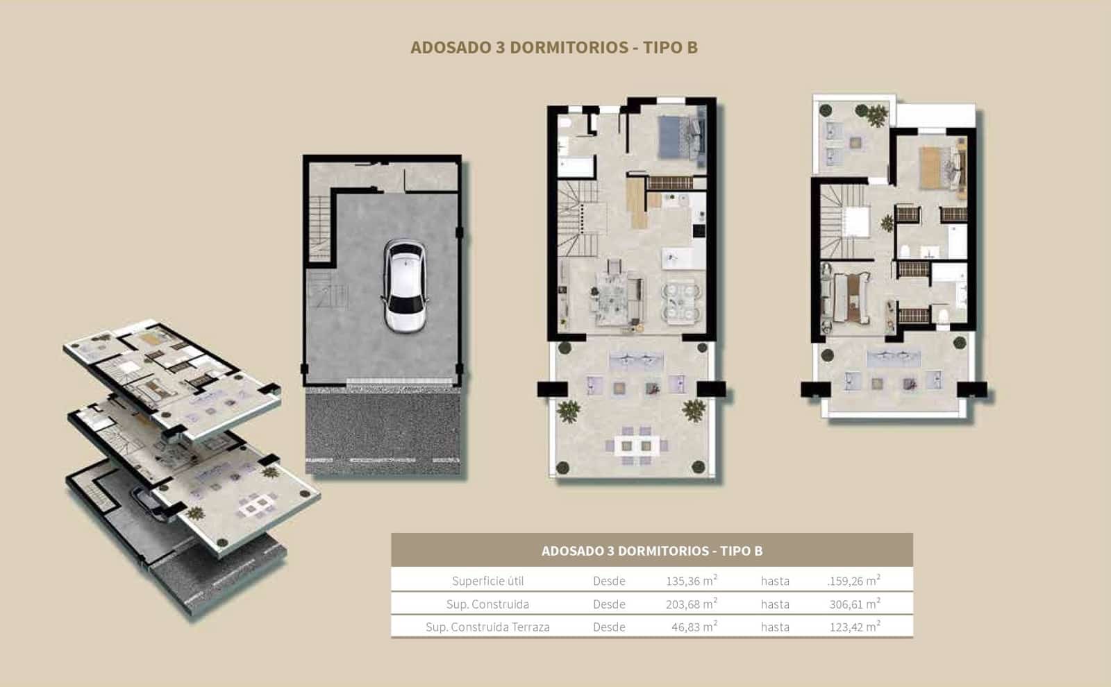 3 soveværelse Rækkehus til salg i Mijas med swimmingpool garage - € 685.000 (Ref: 9850298)