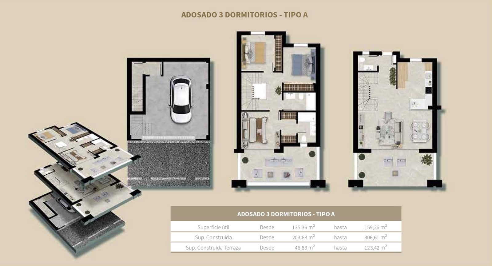 3 soveværelse Rækkehus til salg i Mijas med swimmingpool garage - € 685.000 (Ref: 9850298)