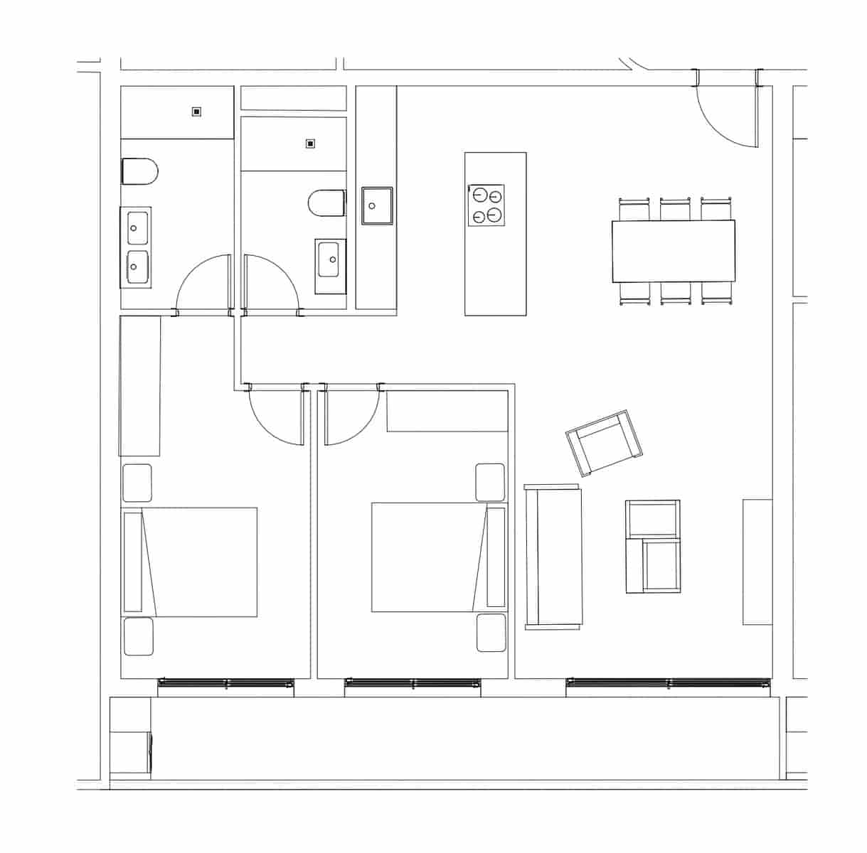 2 Zimmer Apartment zu verkaufen in Calpe / Calp mit Pool - 341.095 € (Ref: 9858555)
