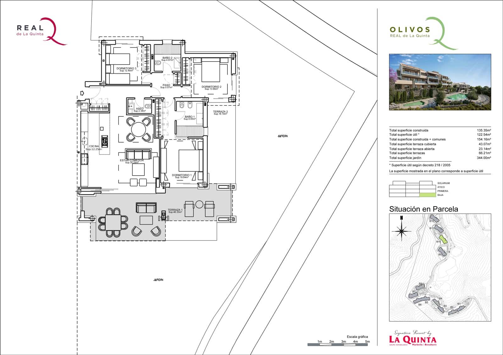 Apartamento de 3 habitaciones en La Quinta en venta con piscina garaje - 995.000 € (Ref: 9740062)
