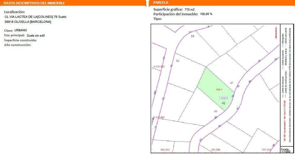 Byggegrund til salg i Olivella - € 179.000 (Ref: 9220515)