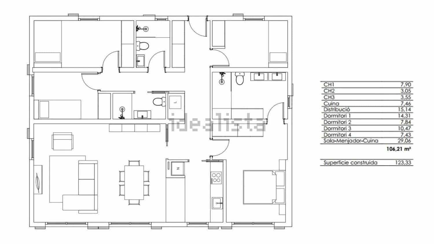 4 soverom Villa til salgs i Canyelles - € 332 250 (Ref: 9276422)