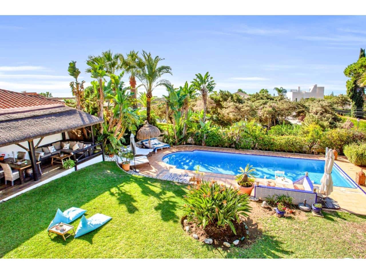 6 Zimmer Villa zu vermieten in Marbella mit Pool Garage - 7.800 € (Ref: 9395616)