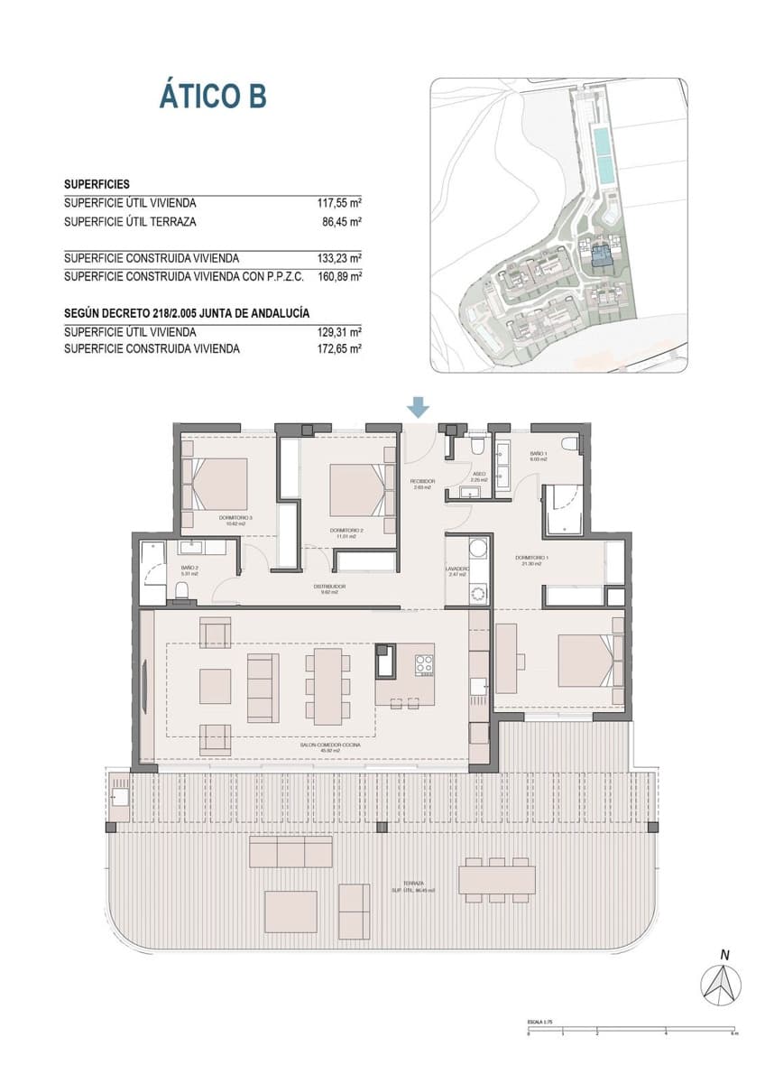 3 soverom Leilighet til salgs i Cancelada med svømmebasseng garasje - € 990 000 (Ref: 10041877)