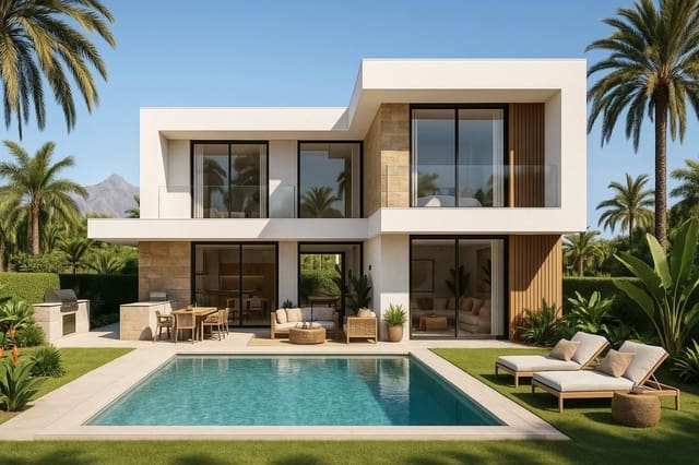 4 sypialnia Willa na sprzedaż w Atalaya-Isdabe, Estepona z garażem - 1 790 000 € (Ref: 10041891)