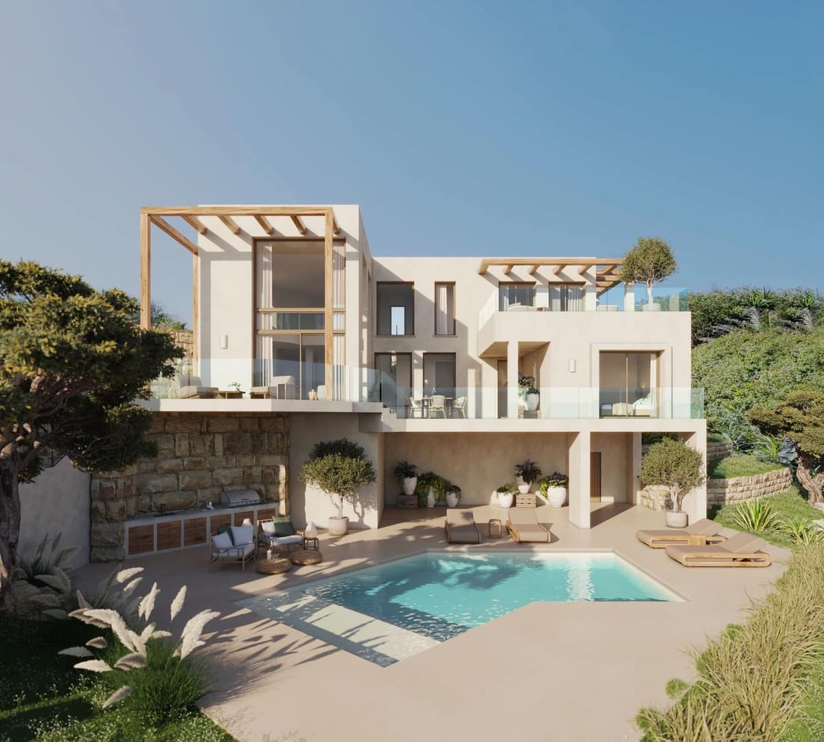 4 chambre Villa/Maison à vendre à Manilva avec garage - 1 595 000 € (Ref: 9019841)