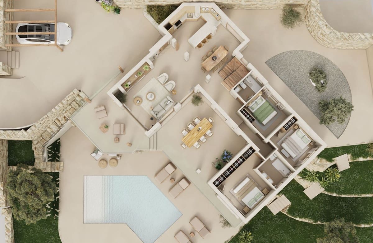 4 chambre Villa/Maison à vendre à Manilva avec garage - 1 595 000 € (Ref: 9019841)