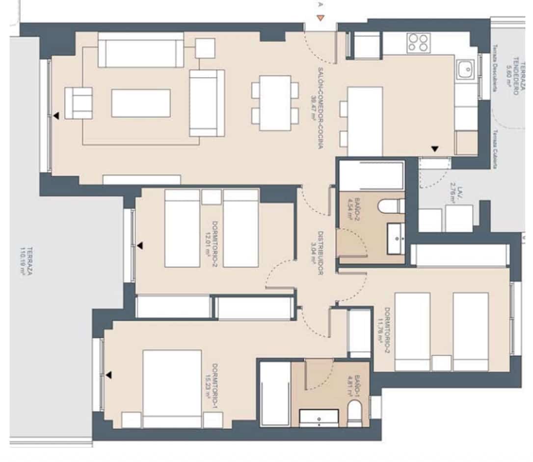 3 sovrum Lägenhet till salu i Estepona - 935 000 € (Ref: 9524855)