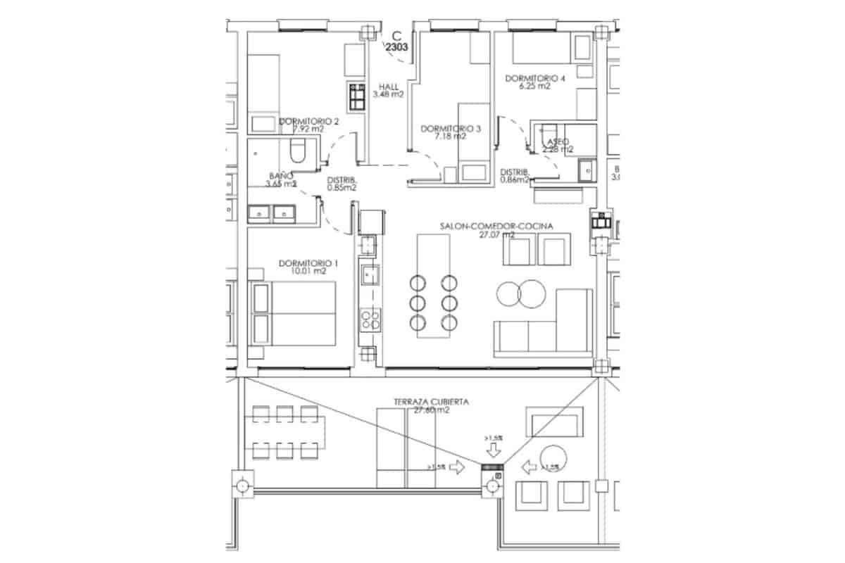4 chambre Appartement à vendre à Mijas Costa - 455 000 € (Ref: 9928105)