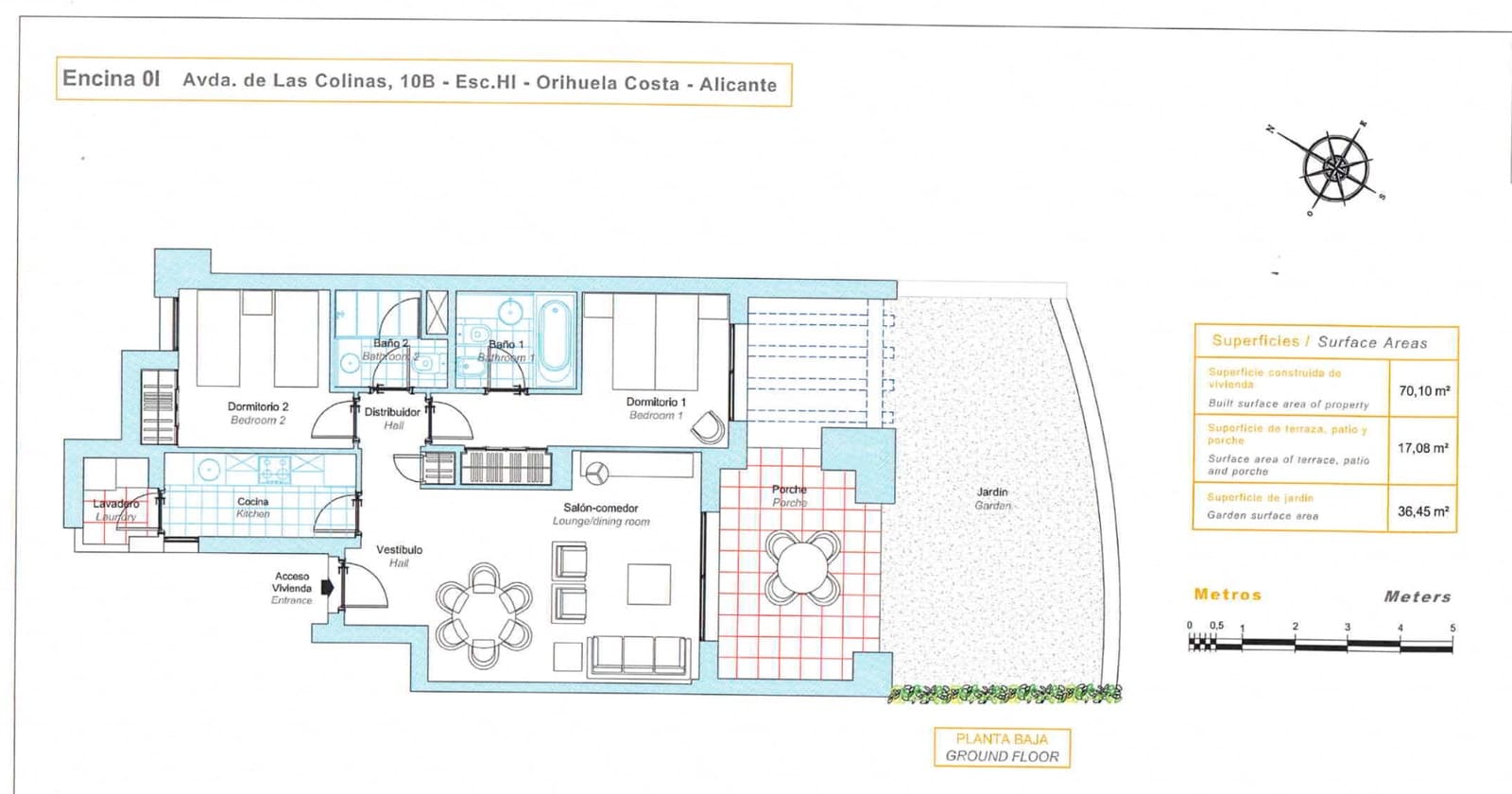 2 bedroom Apartment for sale in Las Colinas Golf with pool garage - € 235,000 (Ref: 9898905)