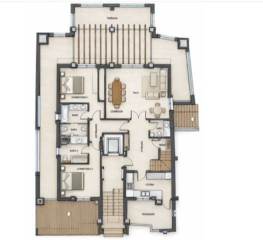 3 quarto Penthouse para venda em San Pedro de Alcantara, Marbella com piscina garagem - 985 000 € (Ref: 10051610)