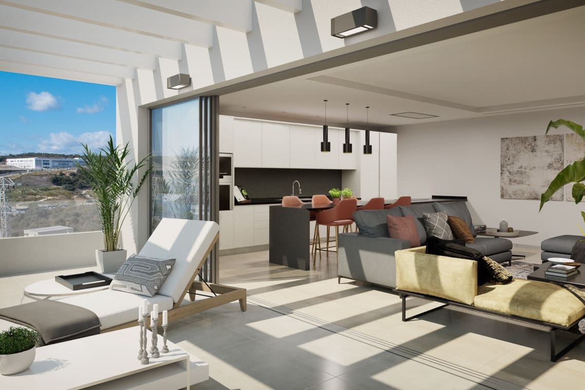 3 chambre Penthouse à vendre à Estepona avec piscine garage - 1 175 000 € (Ref: 10058749)