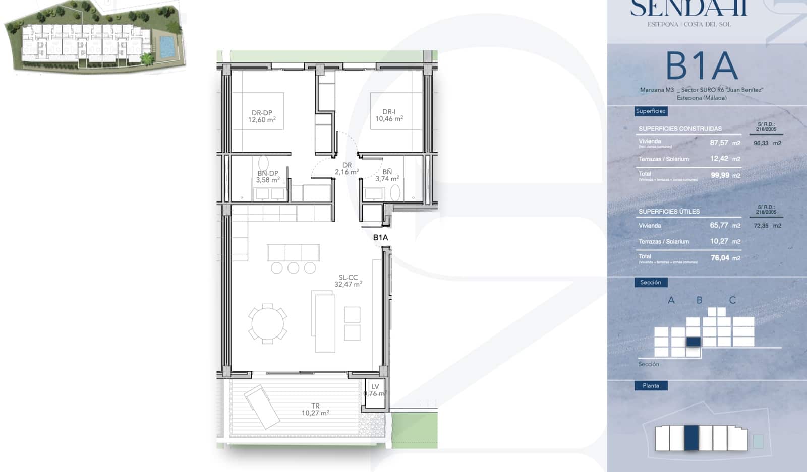 2 quarto Apartamento para venda em Estepona com piscina garagem - 390 000 € (Ref: 10089403)