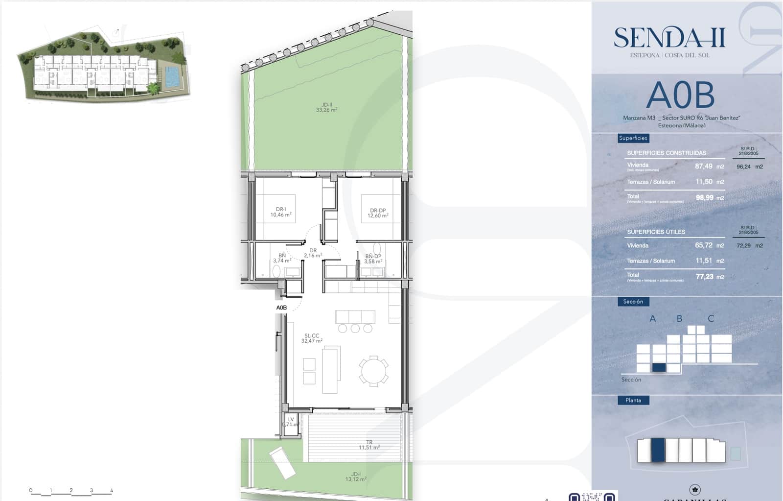 2 chambre Appartement à vendre à Estepona avec piscine garage - 410 000 € (Ref: 10091151)