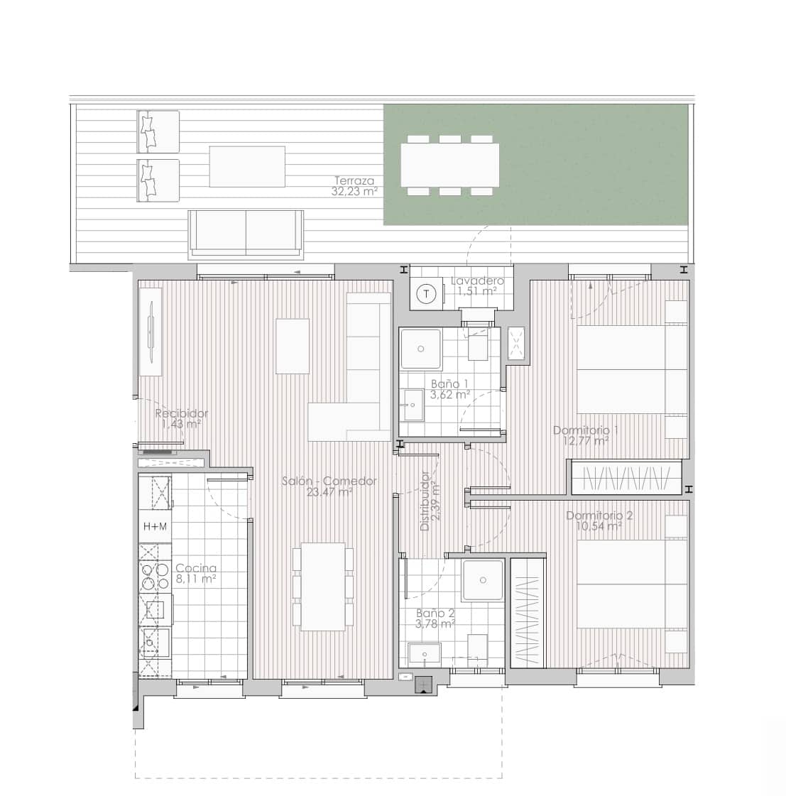 2 chambre Appartement à vendre à Nueva Andalucia avec piscine garage - 564 375 € (Ref: 7955701)