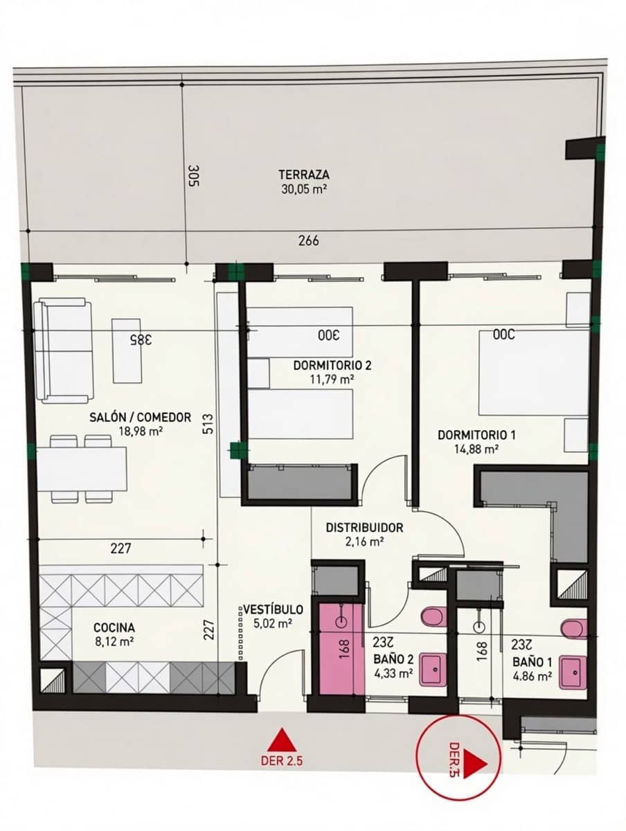 2 soverom Leilighet til salgs i San Pedro de Alcantara med svømmebasseng garasje - € 520 000 (Ref: 10004531)