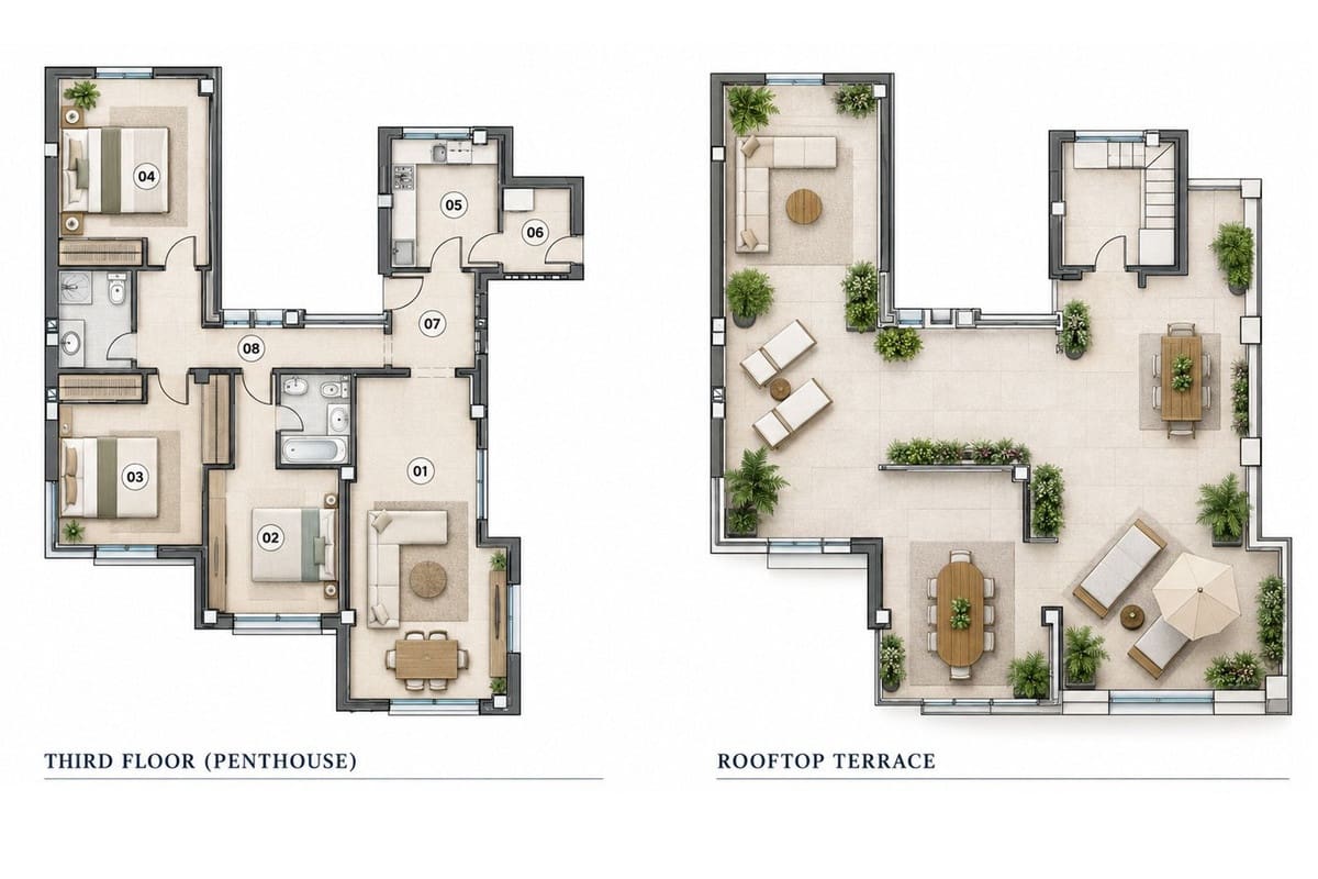 3 soveværelse Lejlighed til salg i Los Arqueros med swimmingpool garage - € 995.000 (Ref: 10160835)
