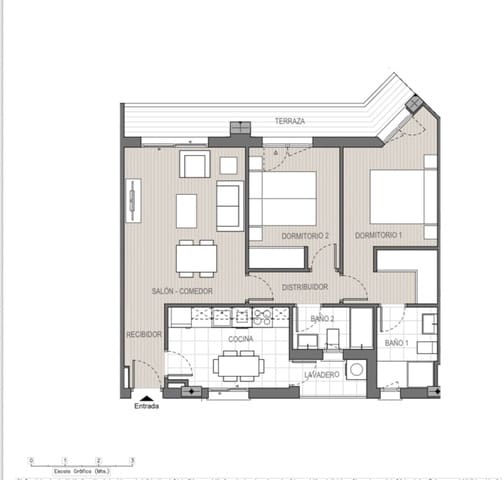 2 makuuhuone Huoneisto myytävänä paikassa Nueva Andalucia, Marbella mukana uima-altaan 
autotalli - 320 000 € (Ref: 9417619)