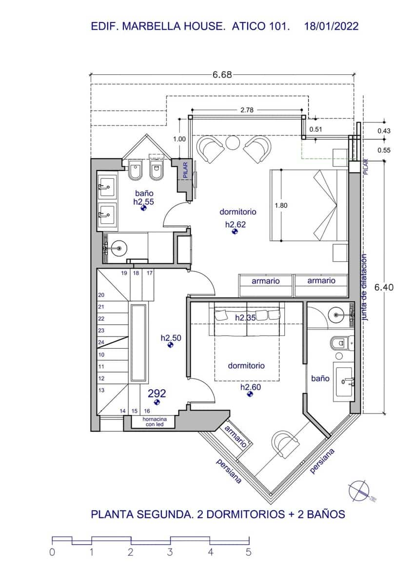 2 soverom Penthouse til salgs i Marbella med svømmebasseng garasje - € 1 160 000 (Ref: 9848046)