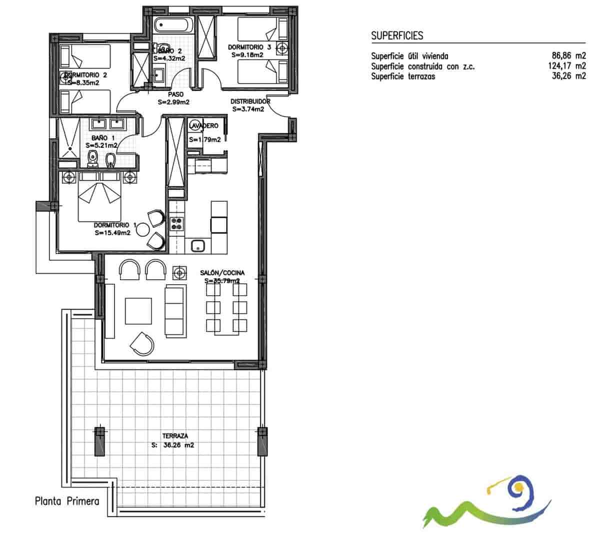3 sypialnia Apartament na sprzedaż w Estepona z basenem garażem - 545 000 € (Ref: 9946055)