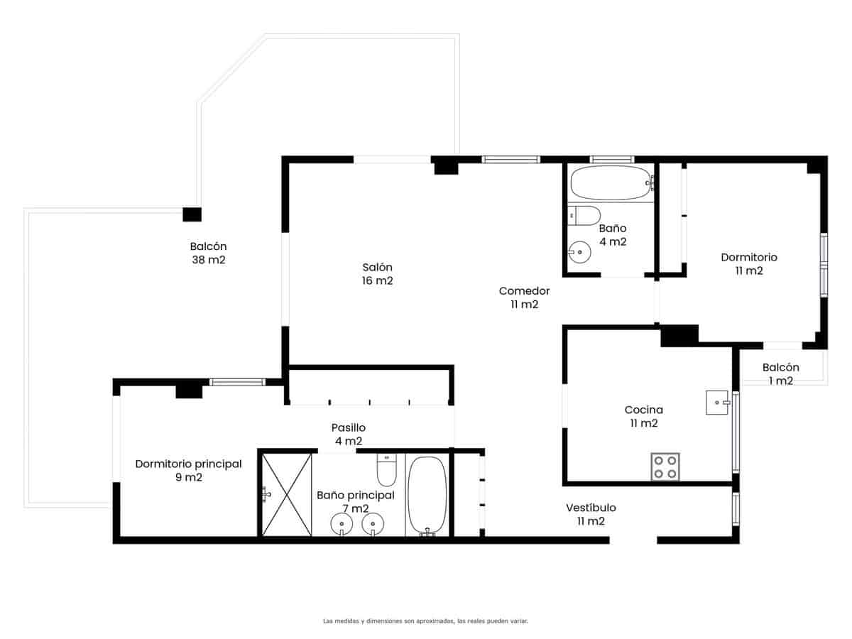 2 soveværelse Lejlighed til salg i New Golden Mile med swimmingpool - € 412.000 (Ref: 9971904)