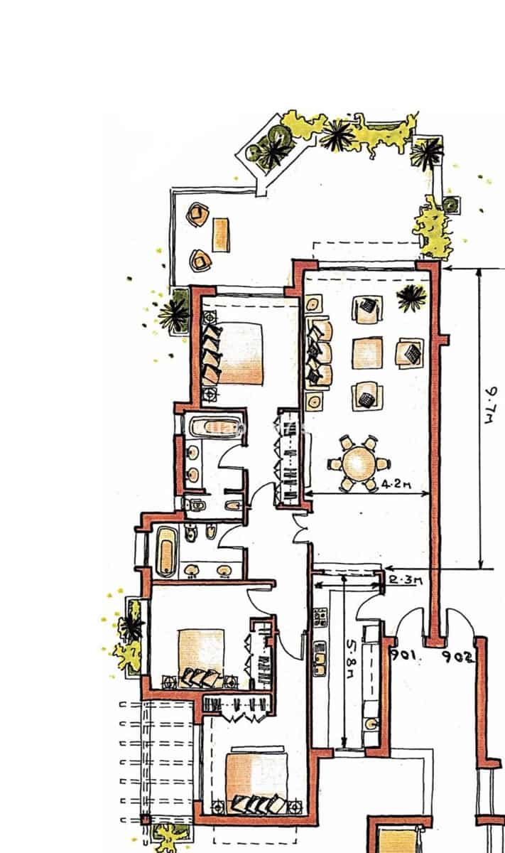 3 soveværelse Lejlighed til salg i Nueva Andalucia med swimmingpool garage - € 696.500 (Ref: 9976303)