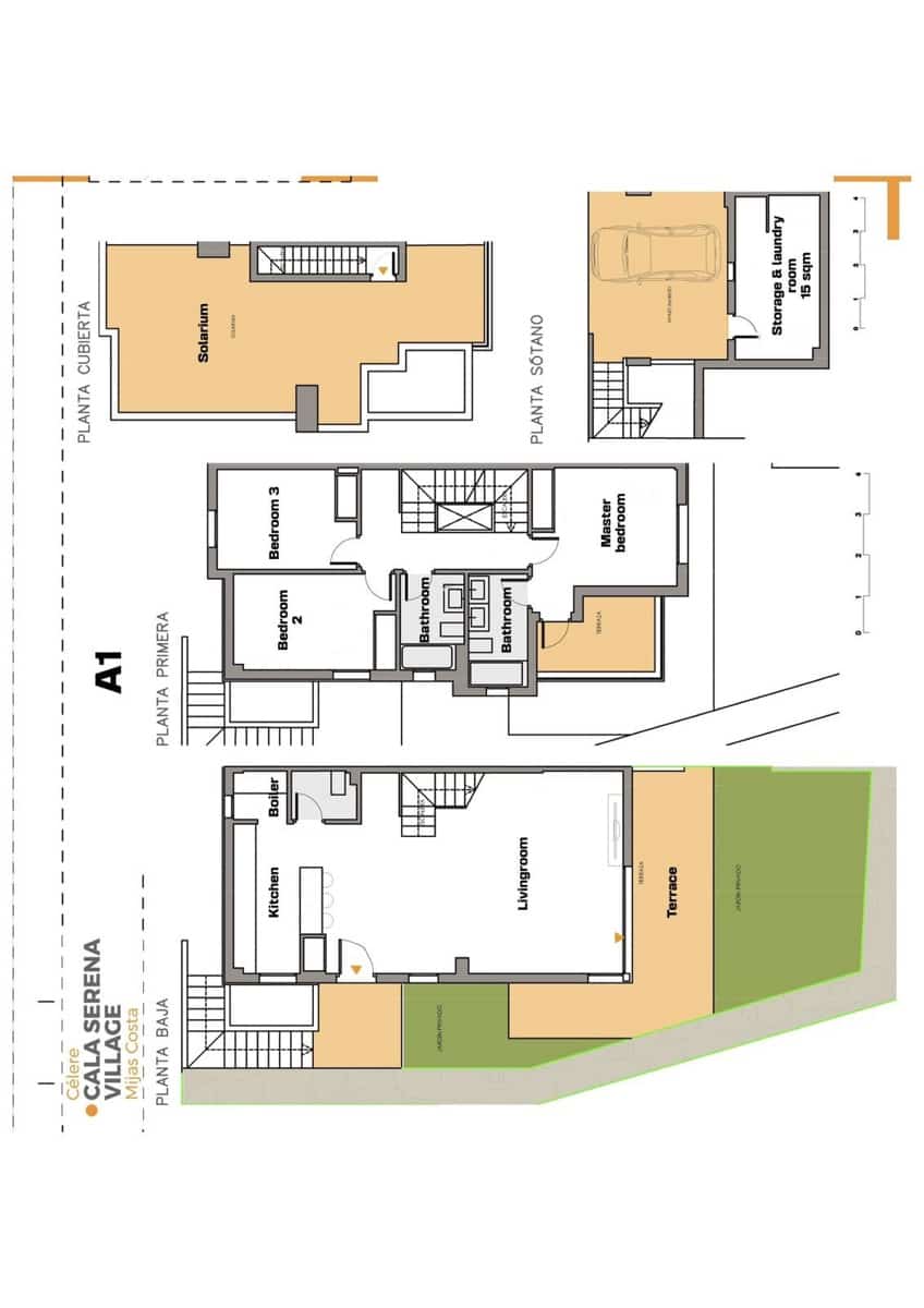3 soveværelse Semi-Rækkehus til salg i La Cala de Mijas med swimmingpool - € 1.048.000 (Ref: 9993687)