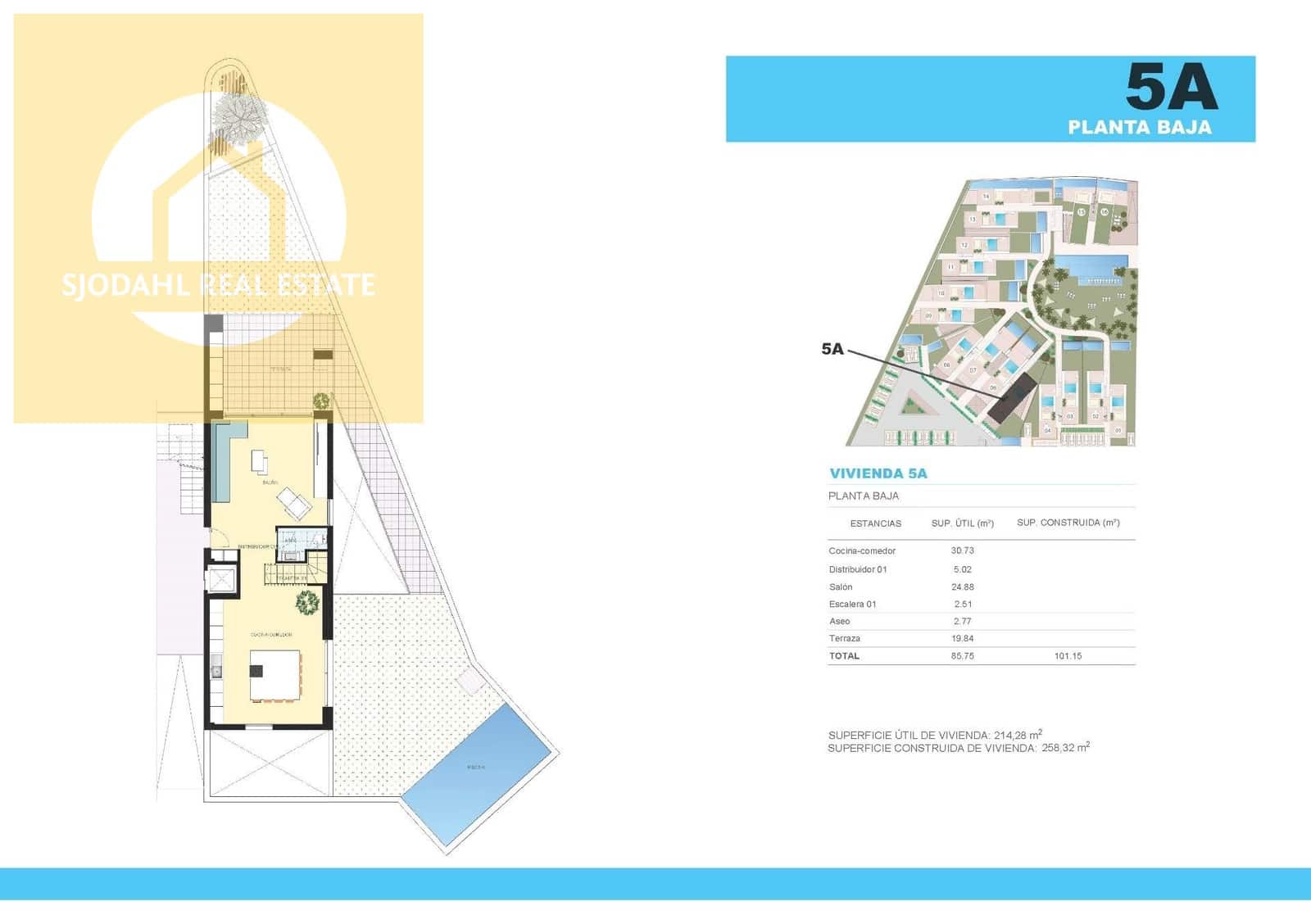 4 makuuhuone Bungalow myytävänä paikassa Rojales mukana uima-altaan 
autotalli - 599 000 € (Ref: 9215464)