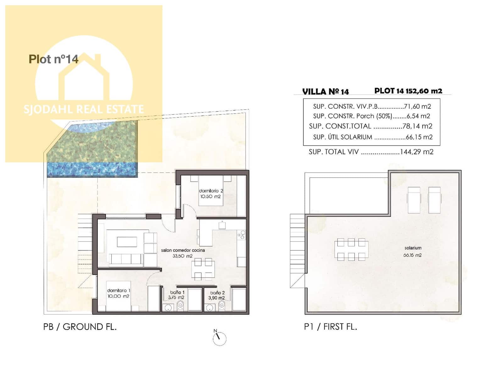 2 bedroom Semi-detached Villa for sale in Pilar de la Horadada - € 380,000 (Ref: 9645825)