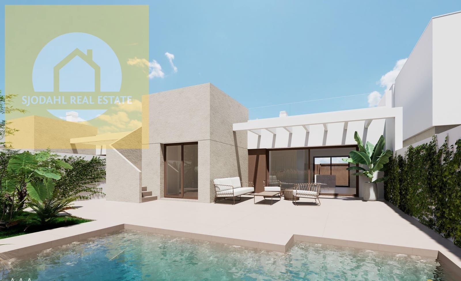 3 slaapkamer Bungalow te koop in Los Alcazares met zwembad garage - € 320.000 (Ref: 9645834)