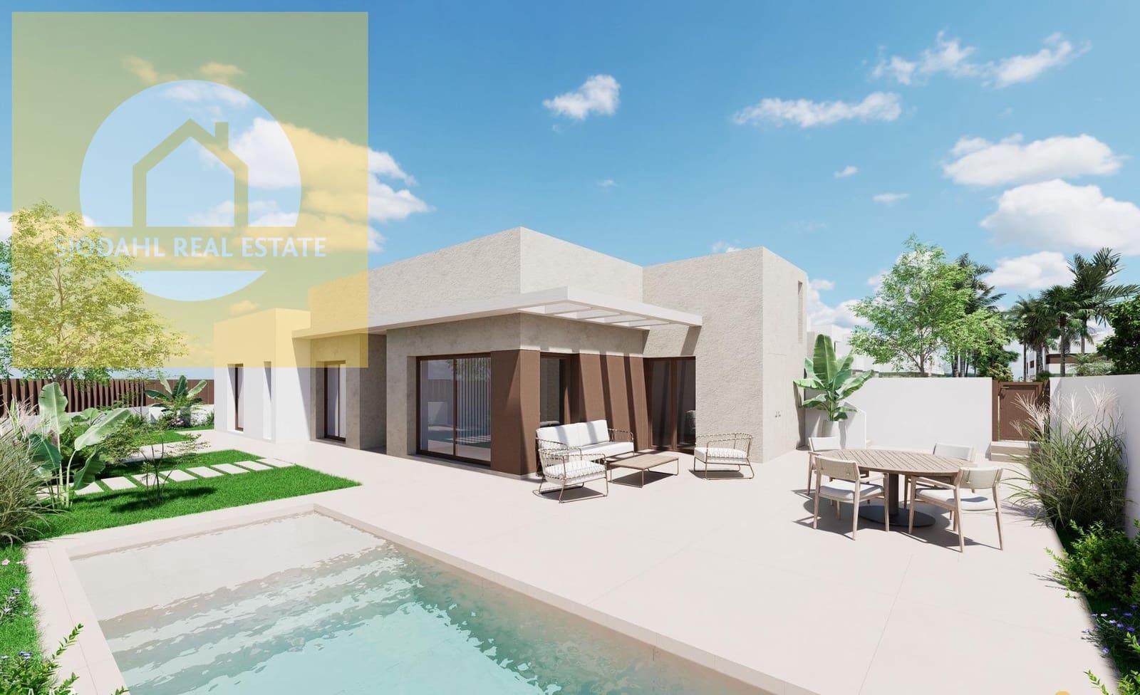 3 slaapkamer Bungalow te koop in Los Alcazares met zwembad garage - € 320.000 (Ref: 9645834)